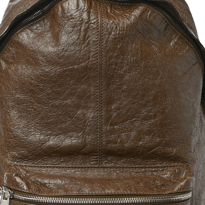 Balenciaga Agneau Classic Silver Hardware Backpack Brown 8 of 20