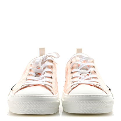 Christian Dior Technical Canvas Oblique Mens B23 Low Top Sneakers 44 White Orange 3 of 9