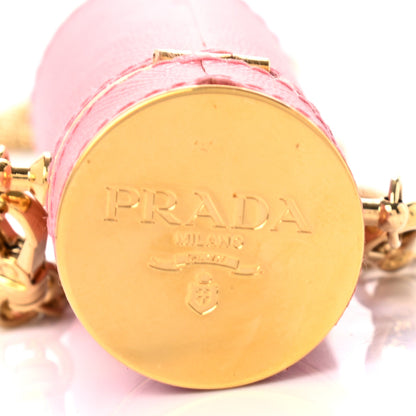 Prada Saffiano Logo Plaque Lipstick Case Petalo 6 of 7