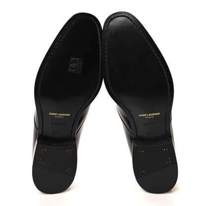 Saint Laurent Patent Calfskin Montaigne 25 Uniform 38.5 Black 5 of 8