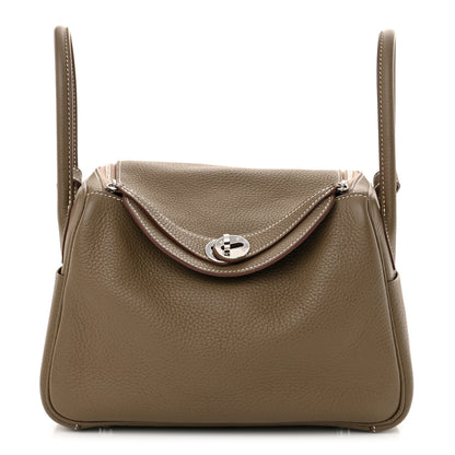 Hermes Taurillon Clemence Lindy 26 Etoupe 1 of 12