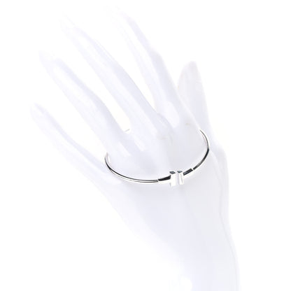 Tiffany 18K White Gold T Wire Bracelet 2 of 5