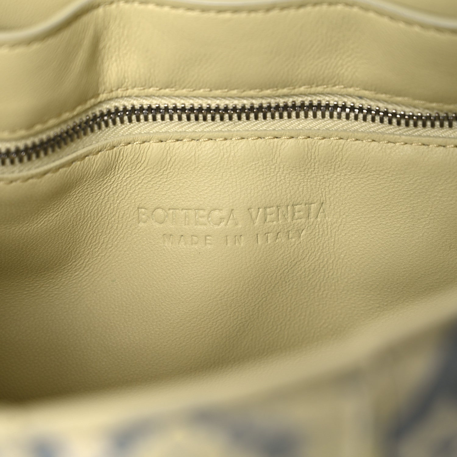 Bottega Veneta Goatskin Python Embossed Padded Cassette Crossbody Bag Kiwi Black Silver 6 of 11