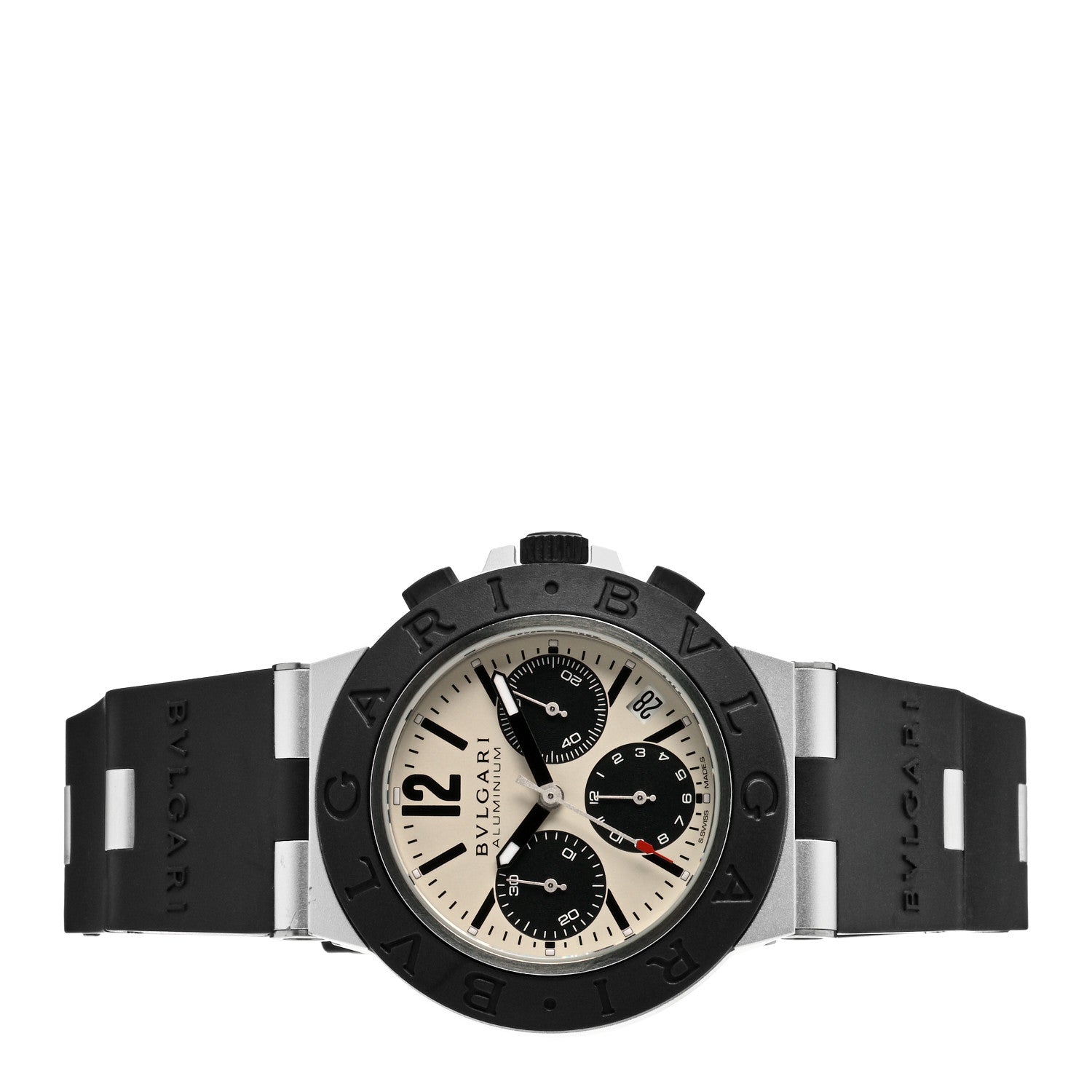 Bulgari Aluminum Rubber 40mm Diagono Chronograph Automatic Watch 2 of 4