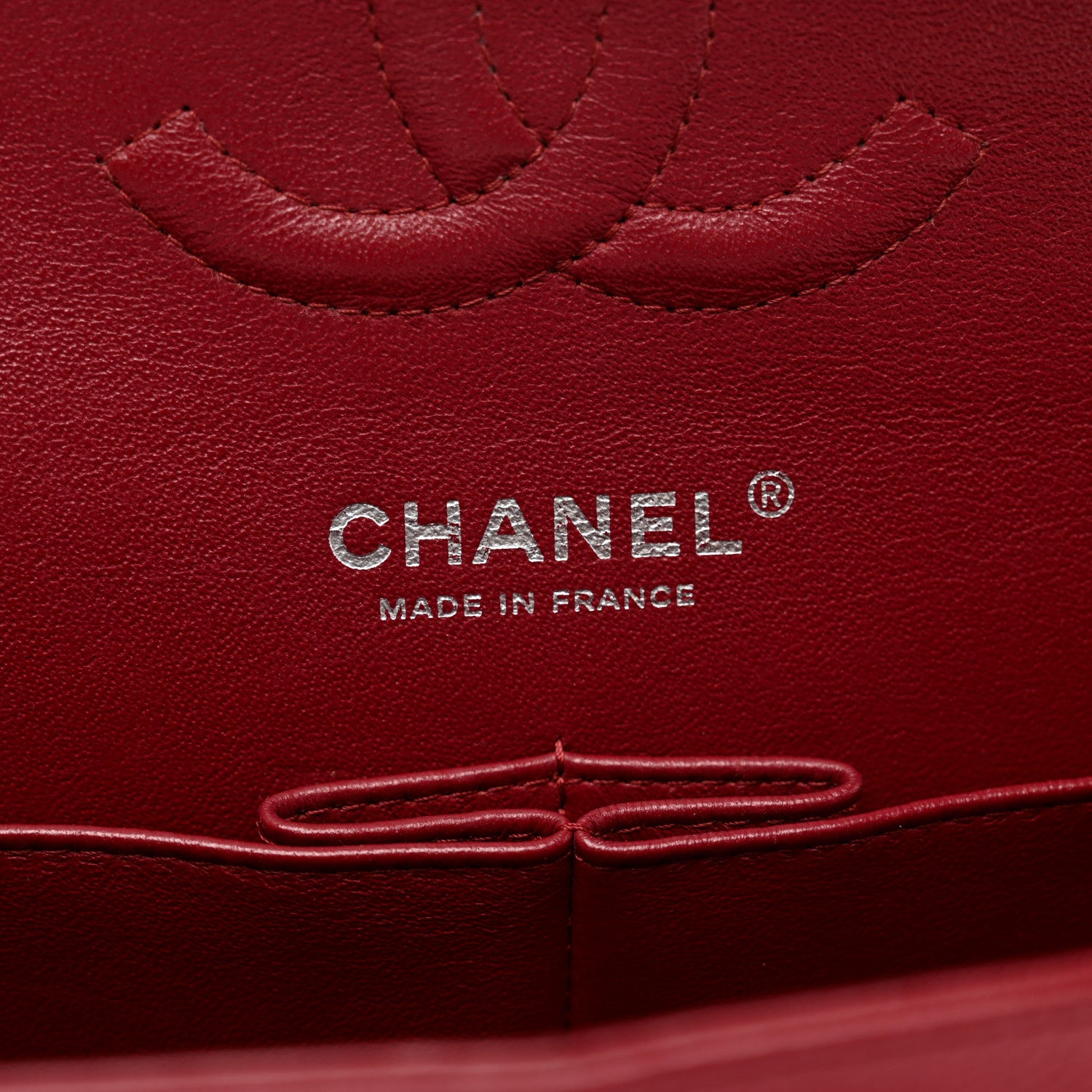Chanel Caviar Quilted Medium Double Flap Dark Red 6 of 11