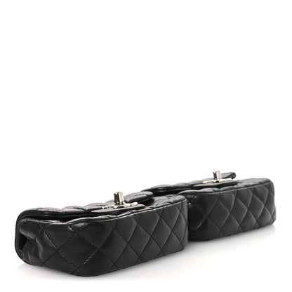 Chanel Lambskin Quilted Double Mini Flap Crossbody Black 3 of 11