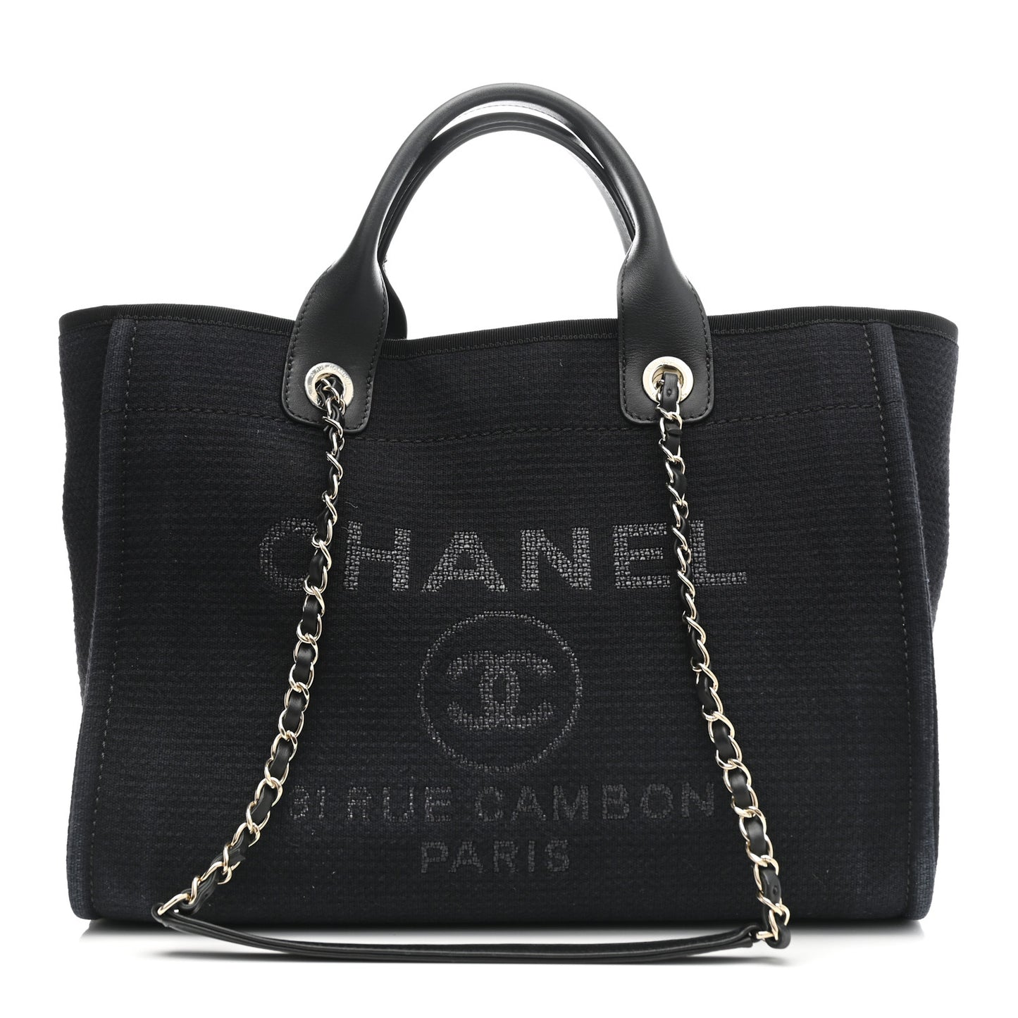 Mixed Fibers Small Deauville Tote Black