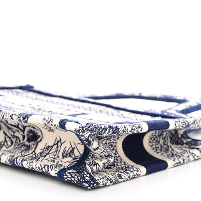 Christian Dior Canvas Embroidered Mini Toile De Jouy Book Tote Blue 9 of 9