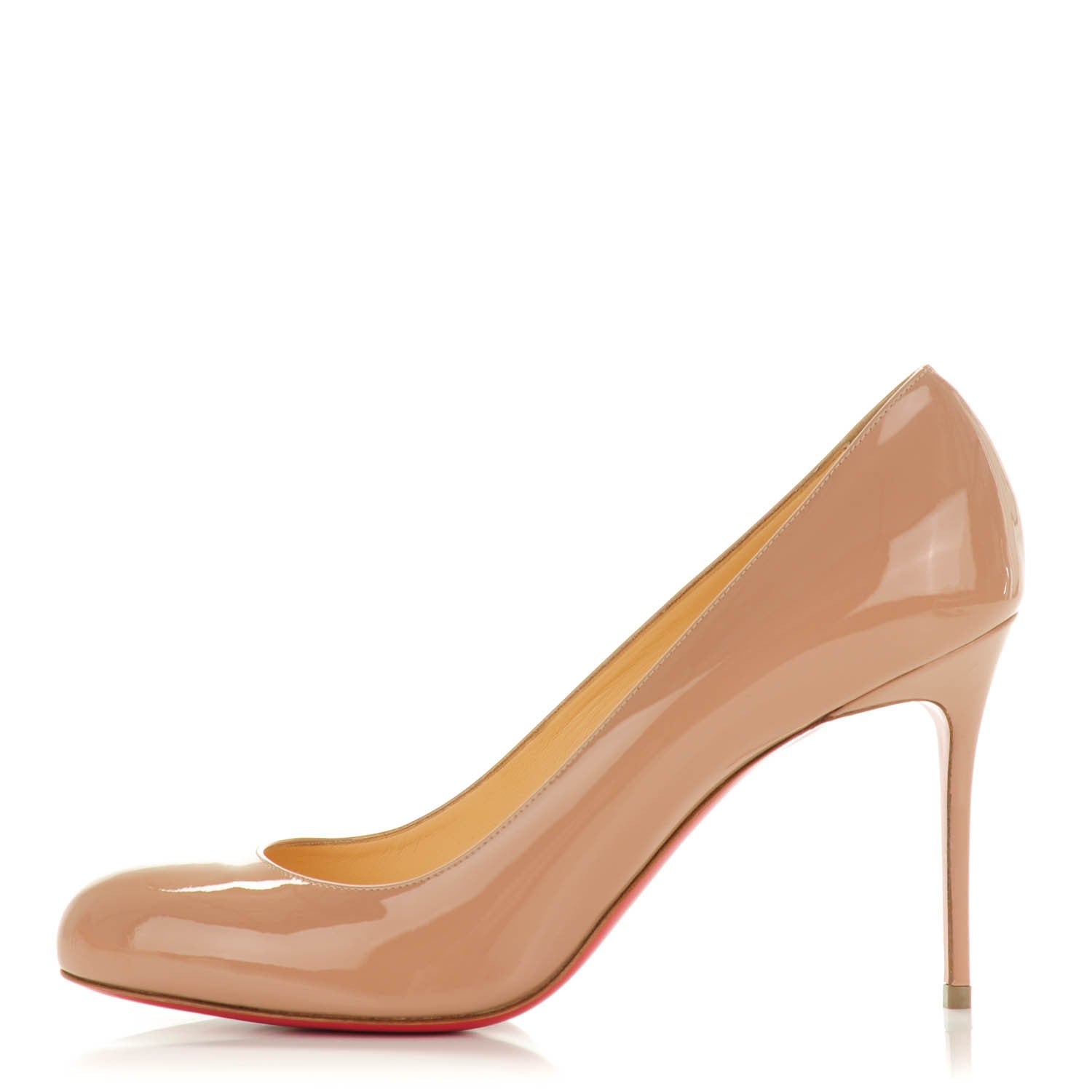 Christian Louboutin Patent Fifi 85 Pumps 41 Nude 1 of 7