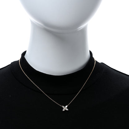 Tiffany 18K Rose Gold Diamond Medium Victoria Necklace 3 of 5