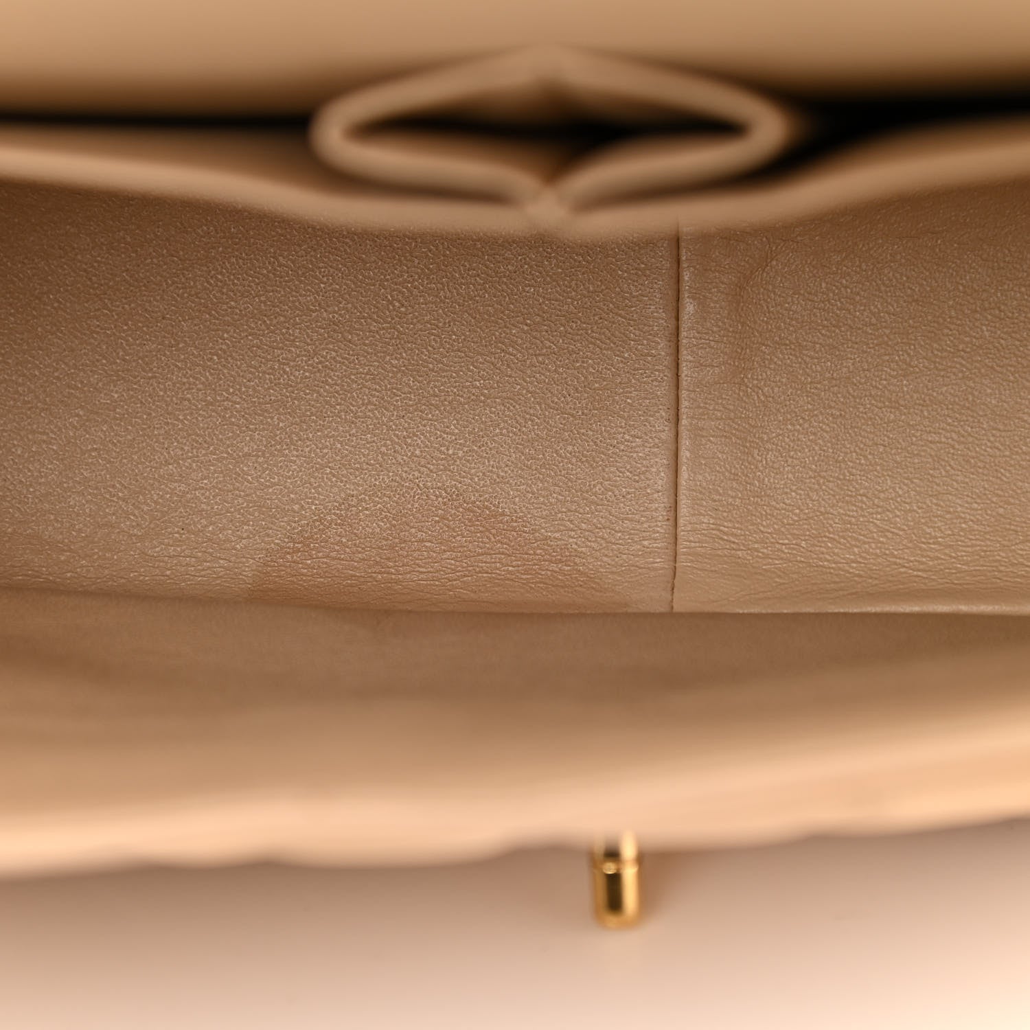 Chanel Lambskin Quilted Jumbo Double Flap Beige 8 of 10