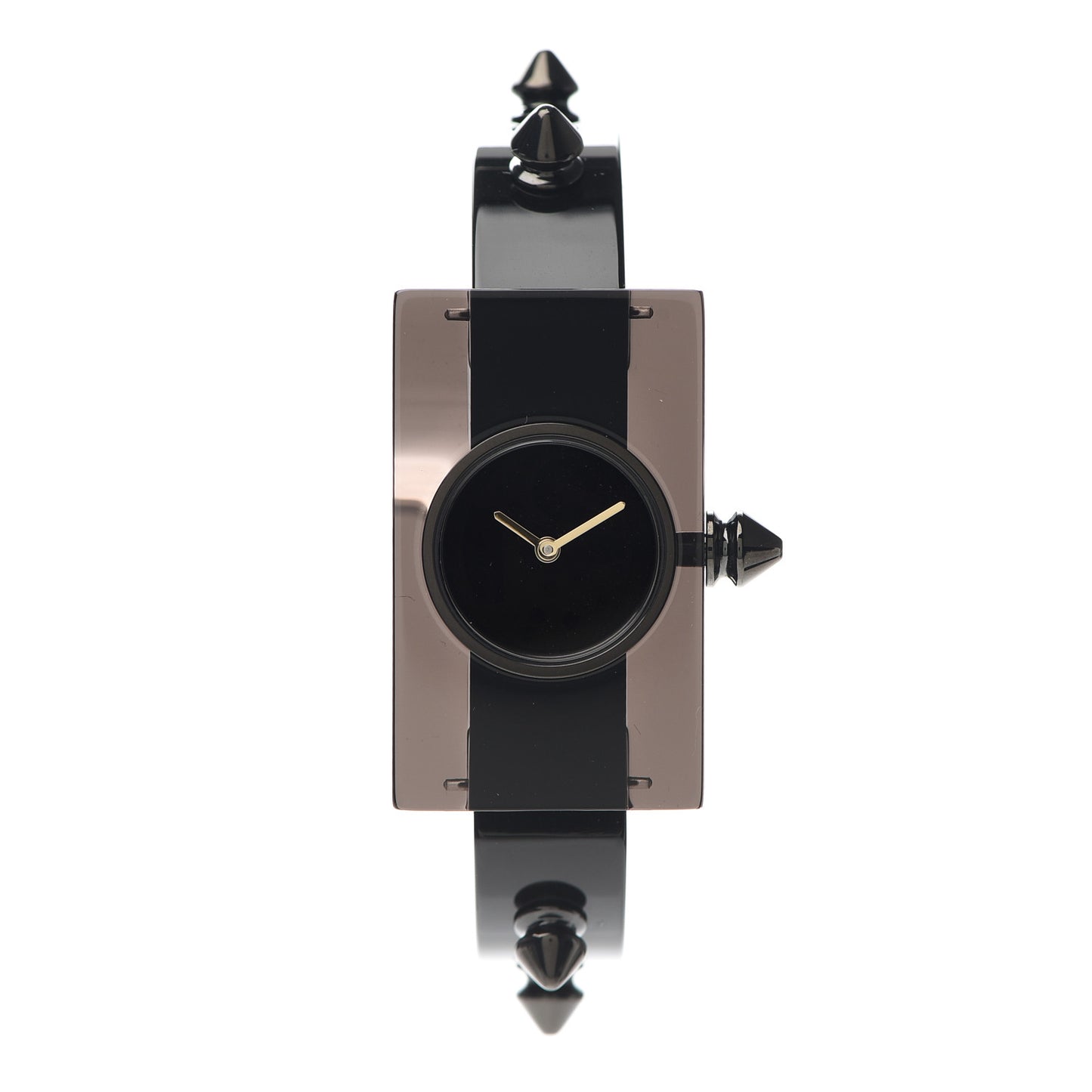 Stainless Steel Plexiglass 24mm Vintage Web Quartz Watch Black