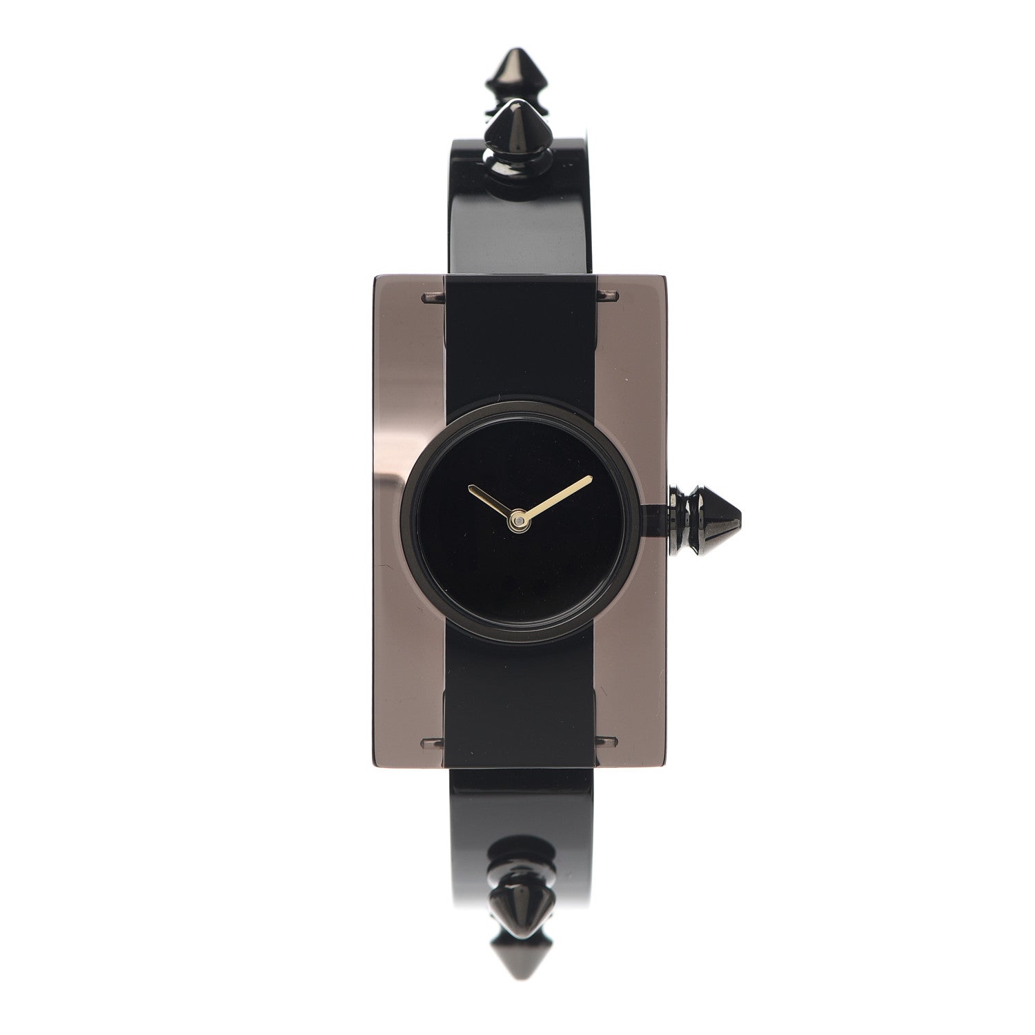 Gucci Stainless Steel Plexiglass 24mm Vintage Web Quartz Watch Black 1 of 8