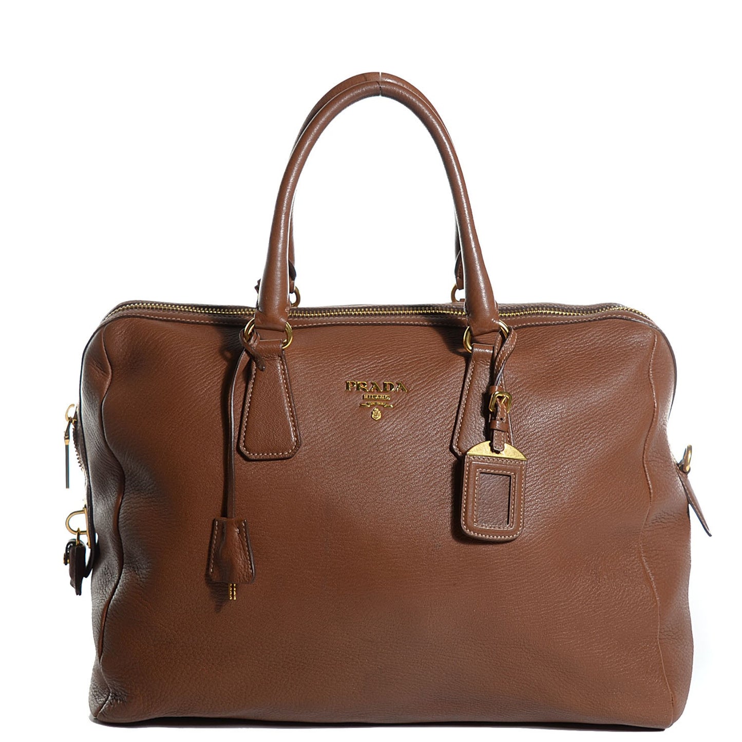 Cervo Double Handle Tote Brown