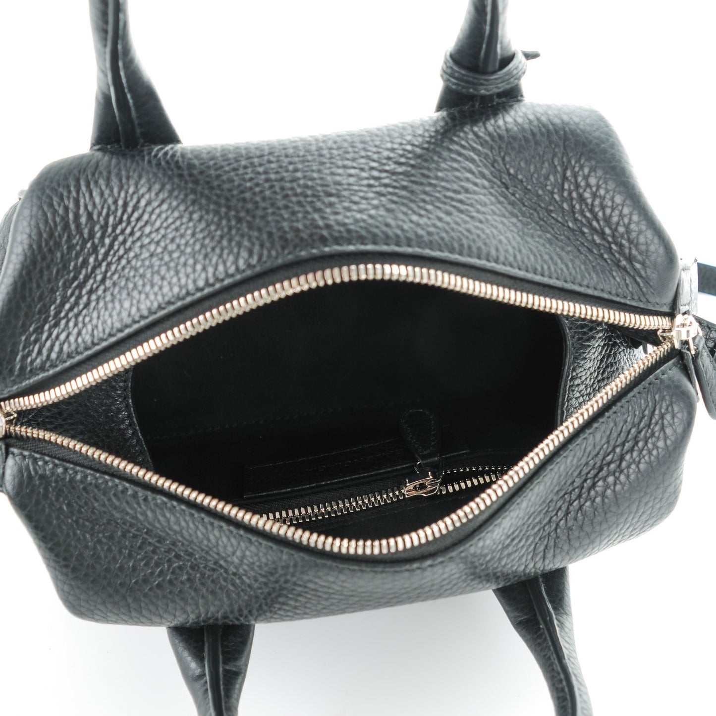 Veau Gros Grain Mini Infanta Boston Black