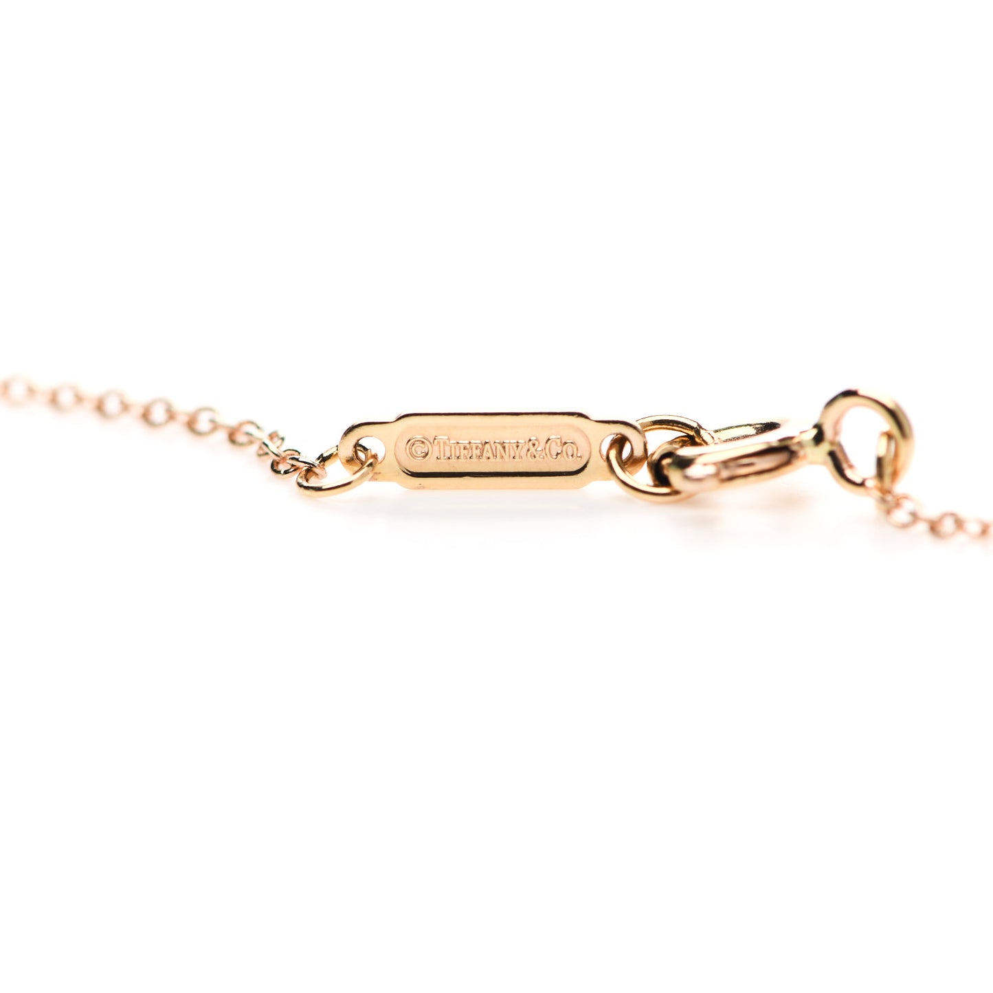 18K Rose Gold Diamond Medium Cross Pendant Necklace