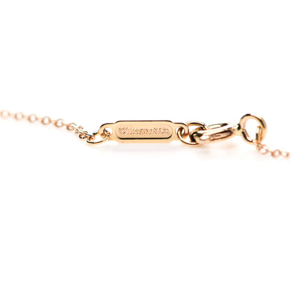 Tiffany 18K Rose Gold Diamond Medium Cross Pendant Necklace 4 of 6