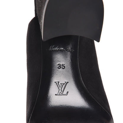 Louis Vuitton Suede Bahiana Mules 35 Black 6 of 8