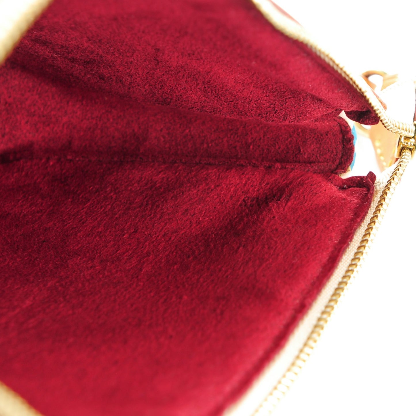 Monogram Multicolor Pochette Accessories White