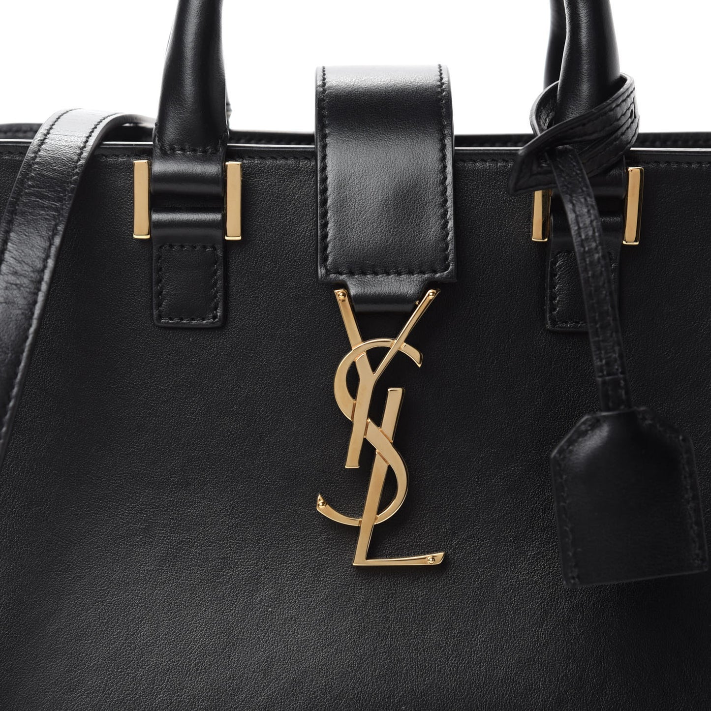 Calfskin Monogram Baby Cabas Black