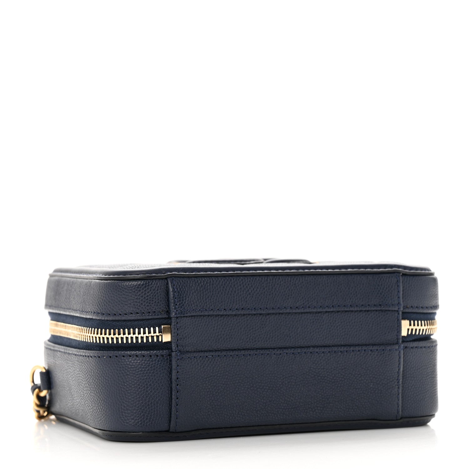 Chanel Caviar Quilted Small CC Filigree Vanity Case Navy 4 of 10