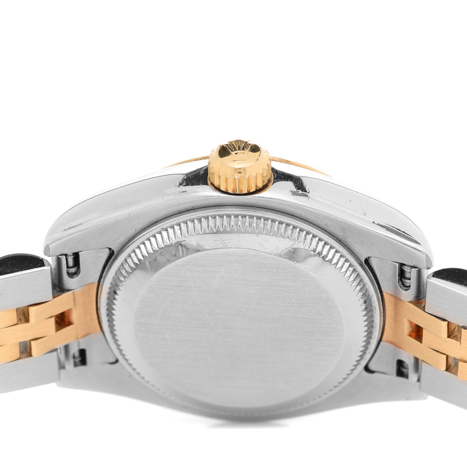 Rolex Stainless Steel 18K Yellow Gold Diamond 26mm Oyster Perpetual Datejust Watch White 179173 4 of 4