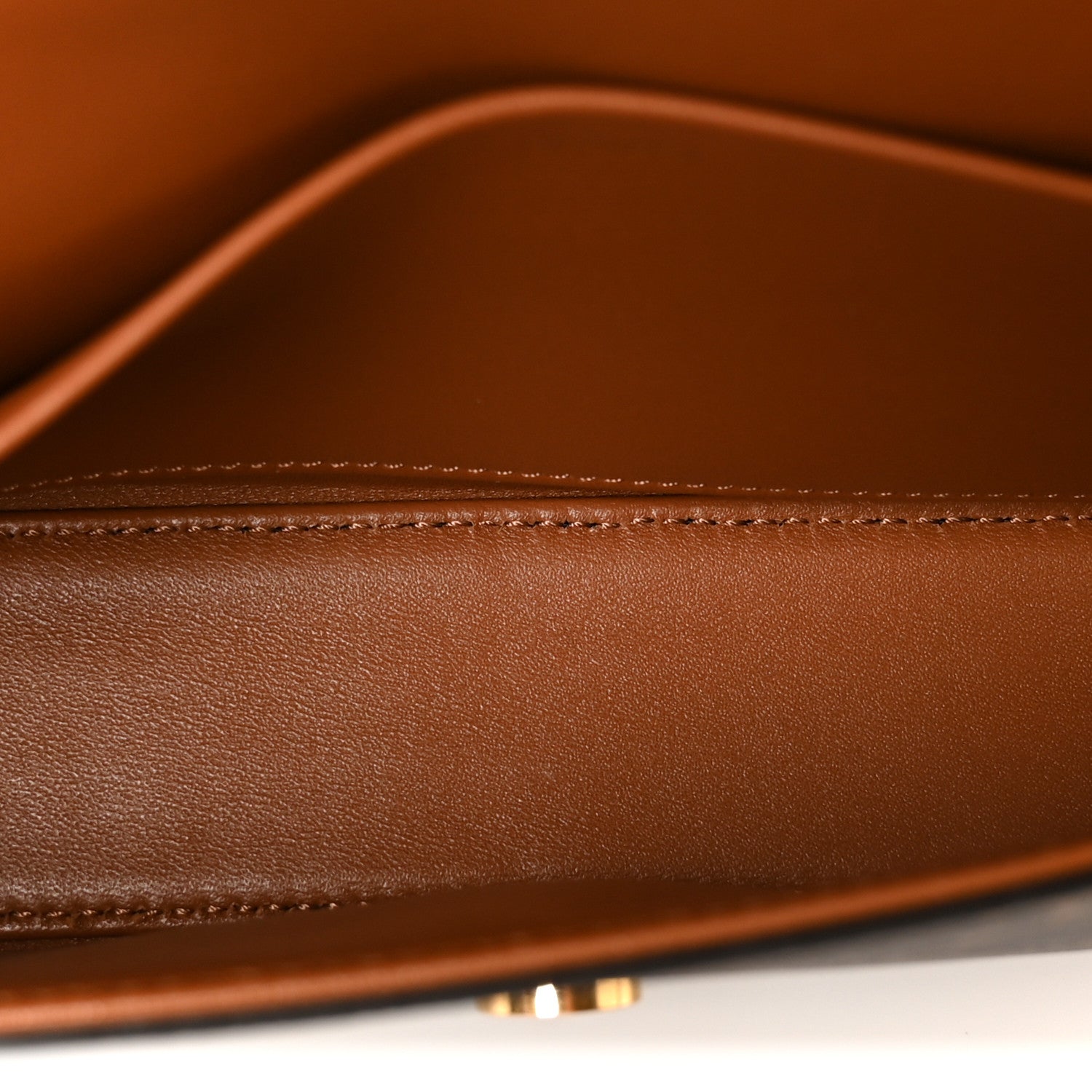 Celine Triomphe Canvas Chain Shoulder Bag Tan 5 of 10