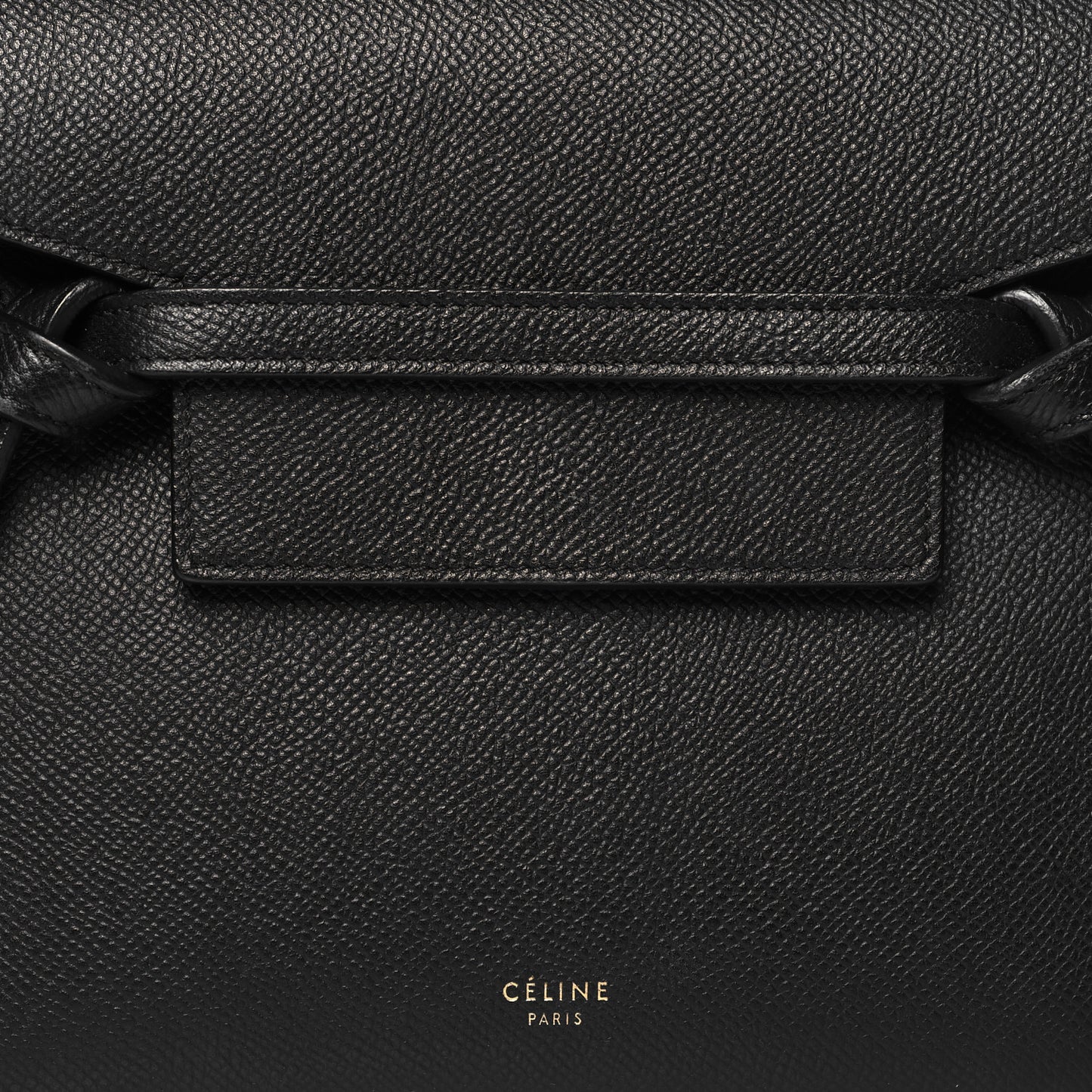 Grained Calfskin Nano Belt Bag Black