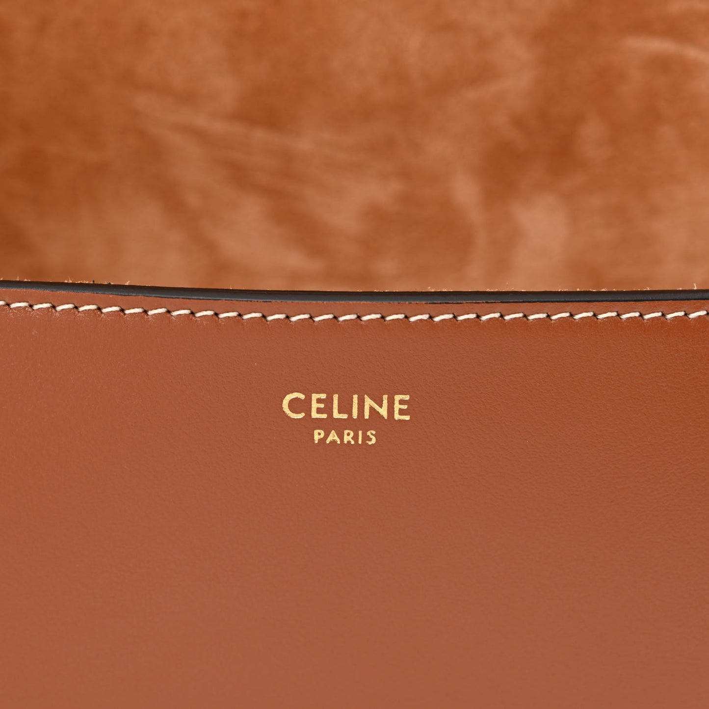 Smooth Calfskin Cuir Triomphe Folco Crossbody Bag Tan