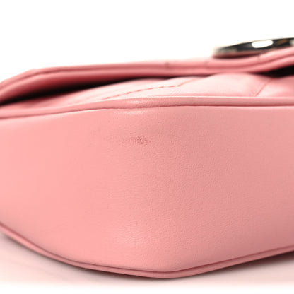 Gucci Calfskin Matelasse Super Mini GG Marmont Shoulder Bag Wild Rose 9 of 12
