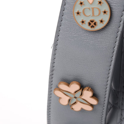 Christian Dior Lambskin Cannage Small Lucky Badges My Lady Dior Grey 5 of 18
