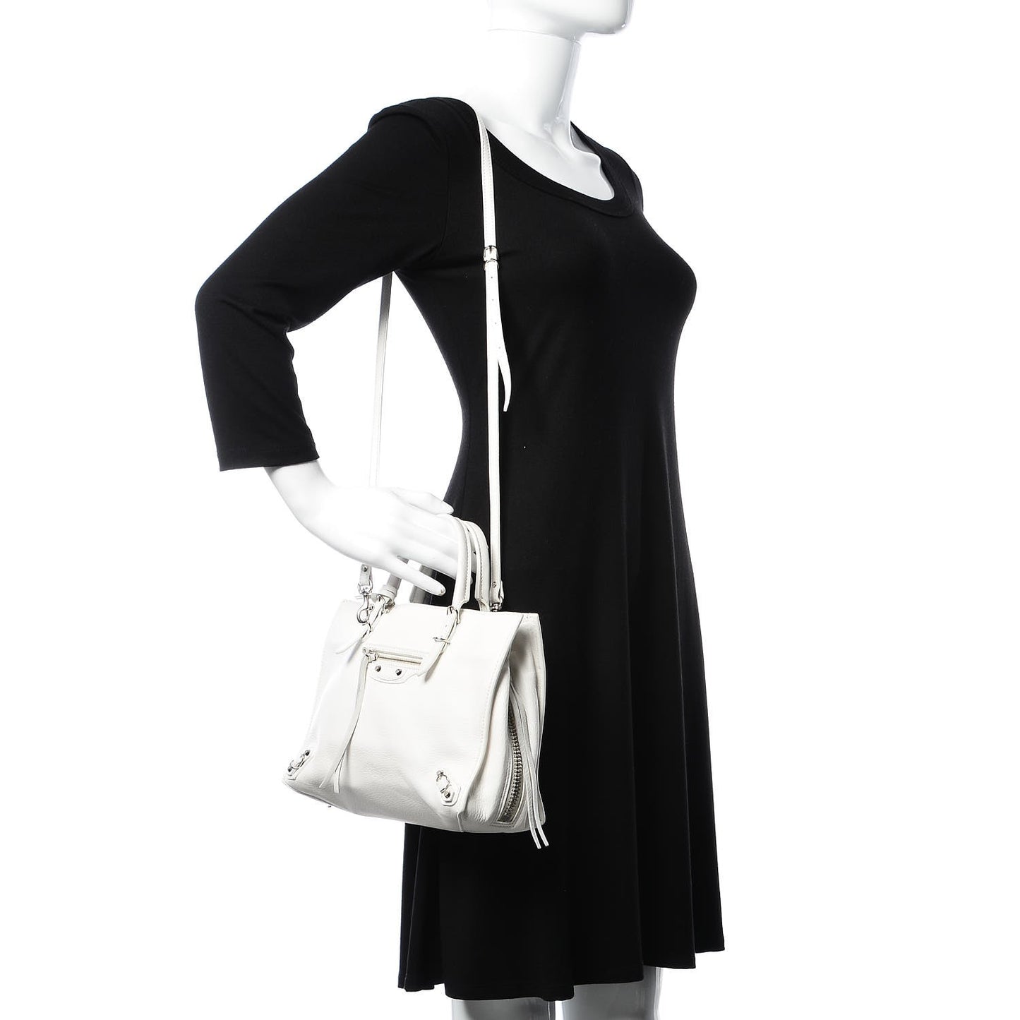Veau Papier A6 Zip Around Tote White