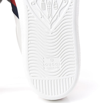 Gucci Calfskin Ayers Web Tiger Embroidered Mens Ace Sneakers 11.5 White 8 of 11