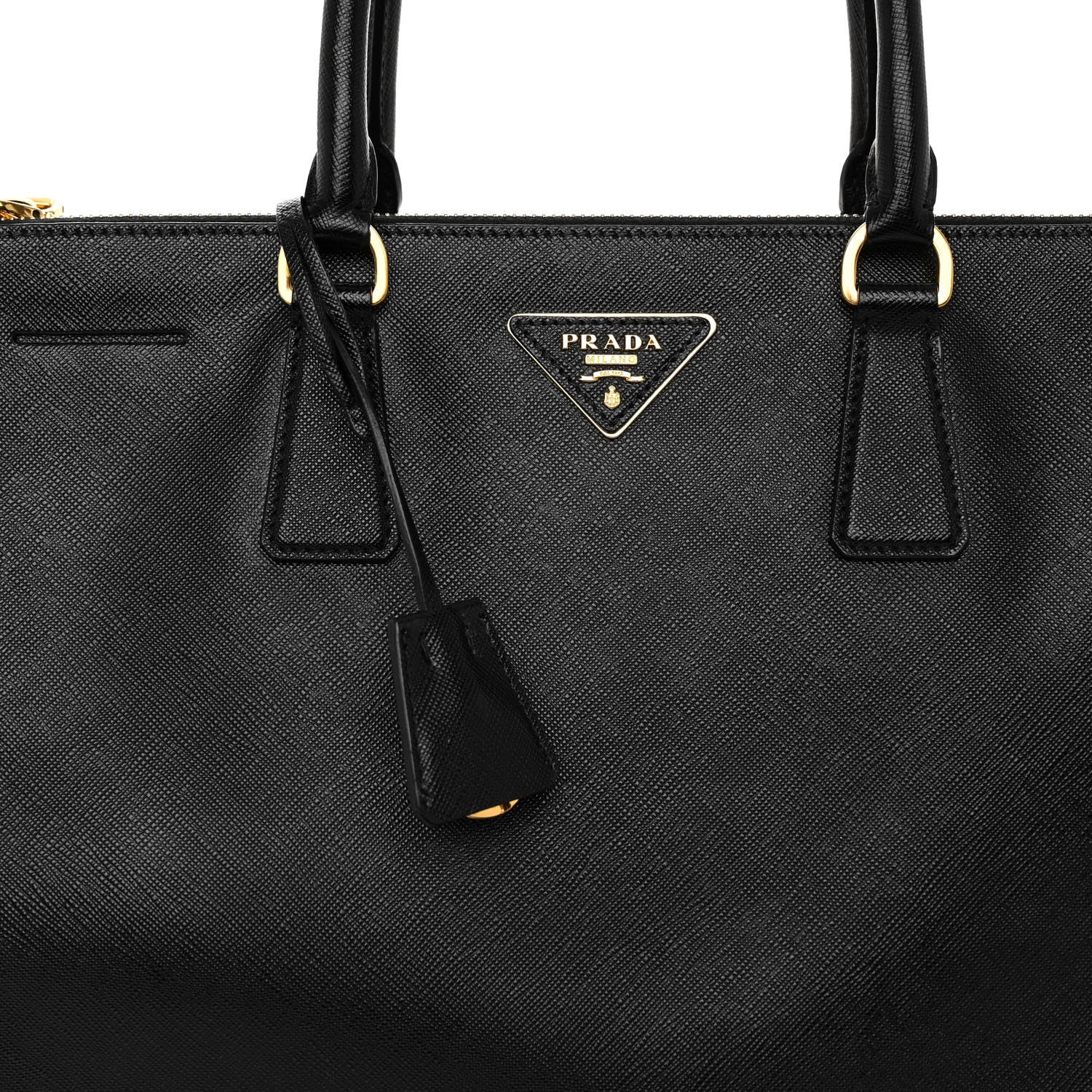 Prada Saffiano Large Galleria Double Zip Tote Black 7 of 10