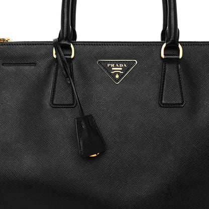 Prada Saffiano Large Galleria Double Zip Tote Black 7 of 10