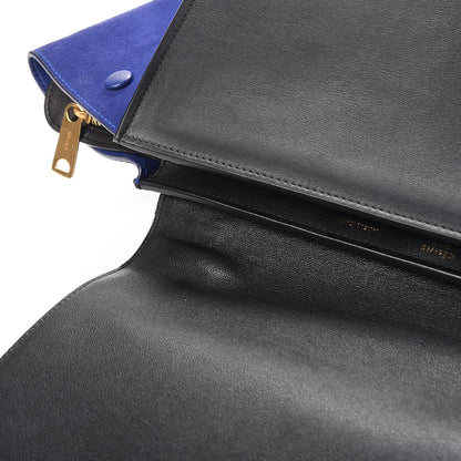 Celine Smooth Calfskin Suede Small Tri-Color Trapeze Indigo 13 of 13
