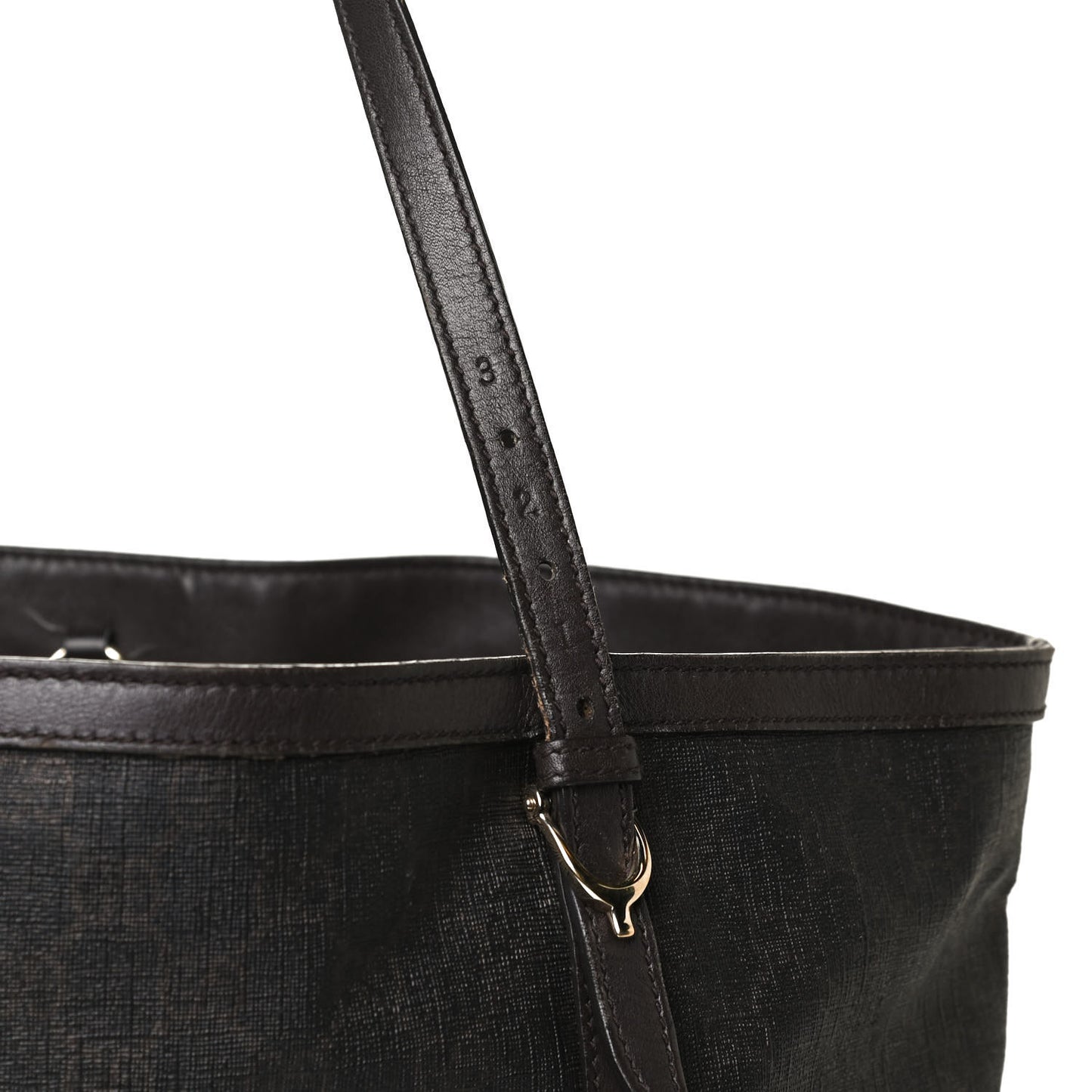 GG Supreme Monogram Medium Nice Tote Dark Brown
