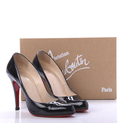 Christian Louboutin Patent Decollete 868 100 Pumps 37.5 Black 9 of 10