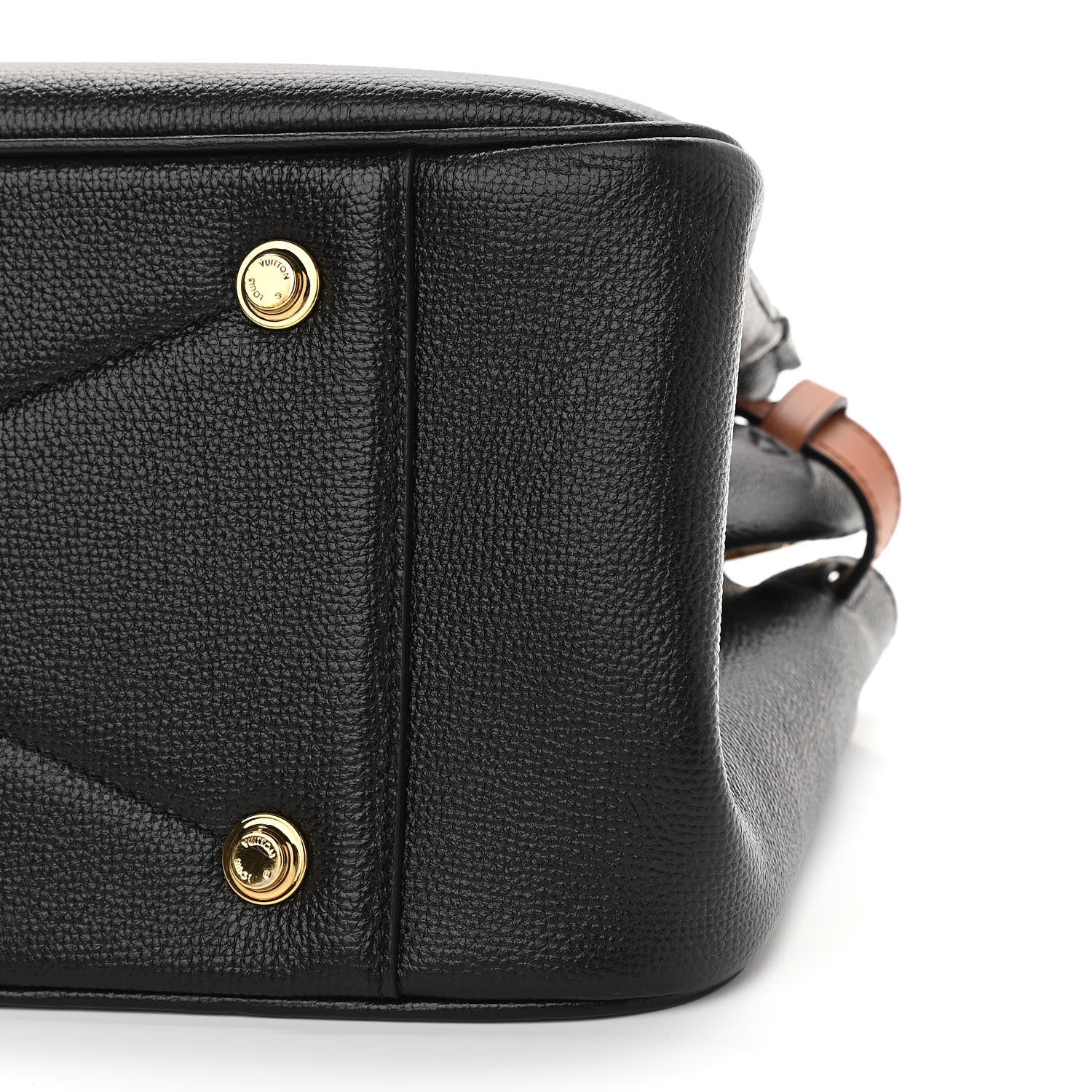 Louis Vuitton Calfskin All Set MM Black Tan 10 of 10