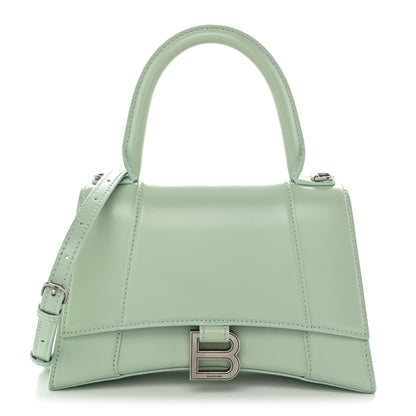 Balenciaga Shiny Box Calfskin Small Hourglass Top Handle Bag Light Green 1 of 10