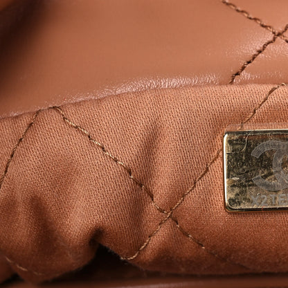 Chanel Shiny Calfskin Quilted Chanel 22 Camel 8 of 11