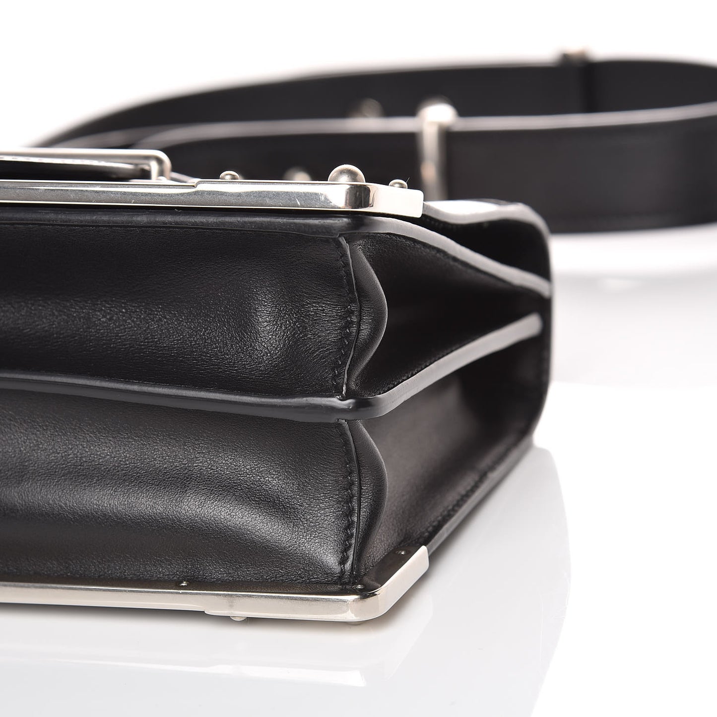 City Calf Saffiano Cahier Bag Black