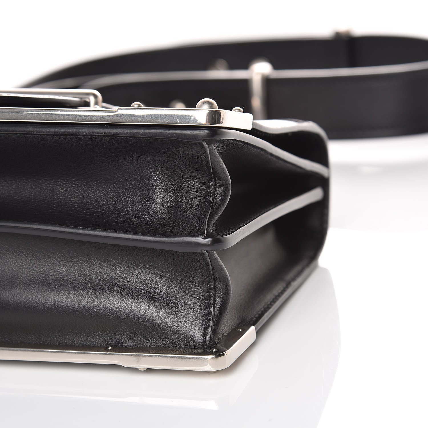 Prada City Calf Saffiano Cahier Bag Black 8 of 8