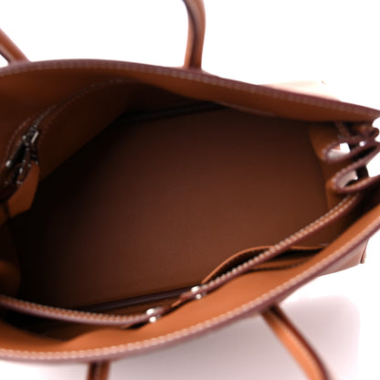 Hermes Swift Birkin Shadow 25 Gold 5 of 11
