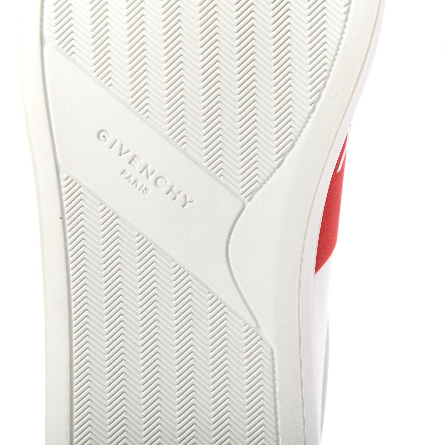 Givenchy Calfskin Band Logo Mens Urban Street Sneakers 44 White Red 9 of 12