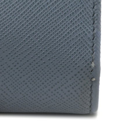 Prada Saffiano Metal Continental Flap Wallet Aviazione 10 of 13