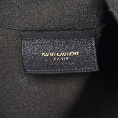 Saint Laurent Calfskin Large Shopping Tote Dark Grey 7 of 8