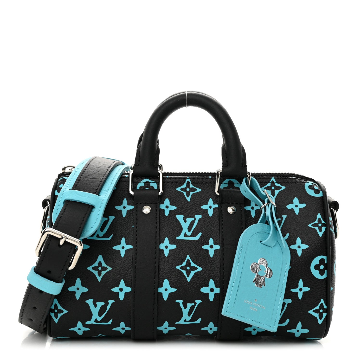 Louis Vuitton Monogram Playground Keepall Bandouliere 25 Black 1 of 10