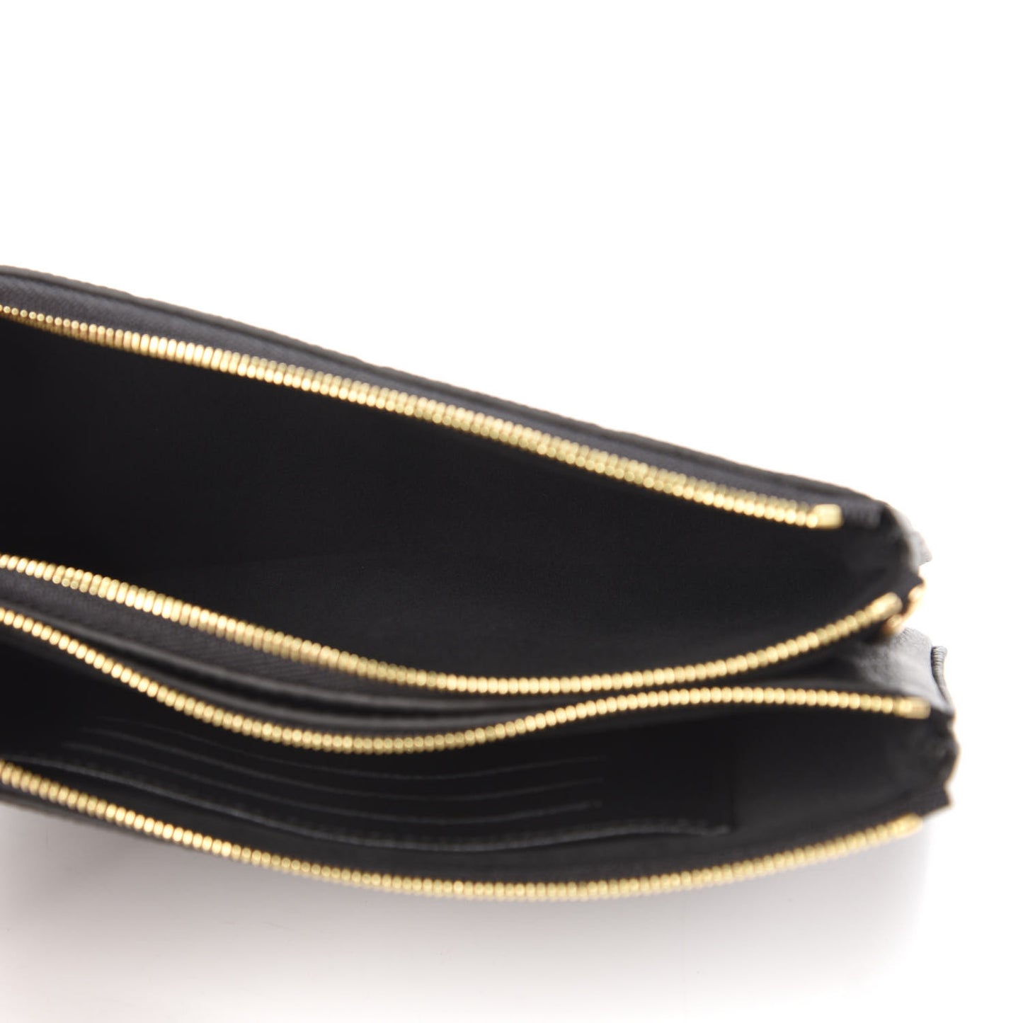 Empreinte Double Zip Pochette Black