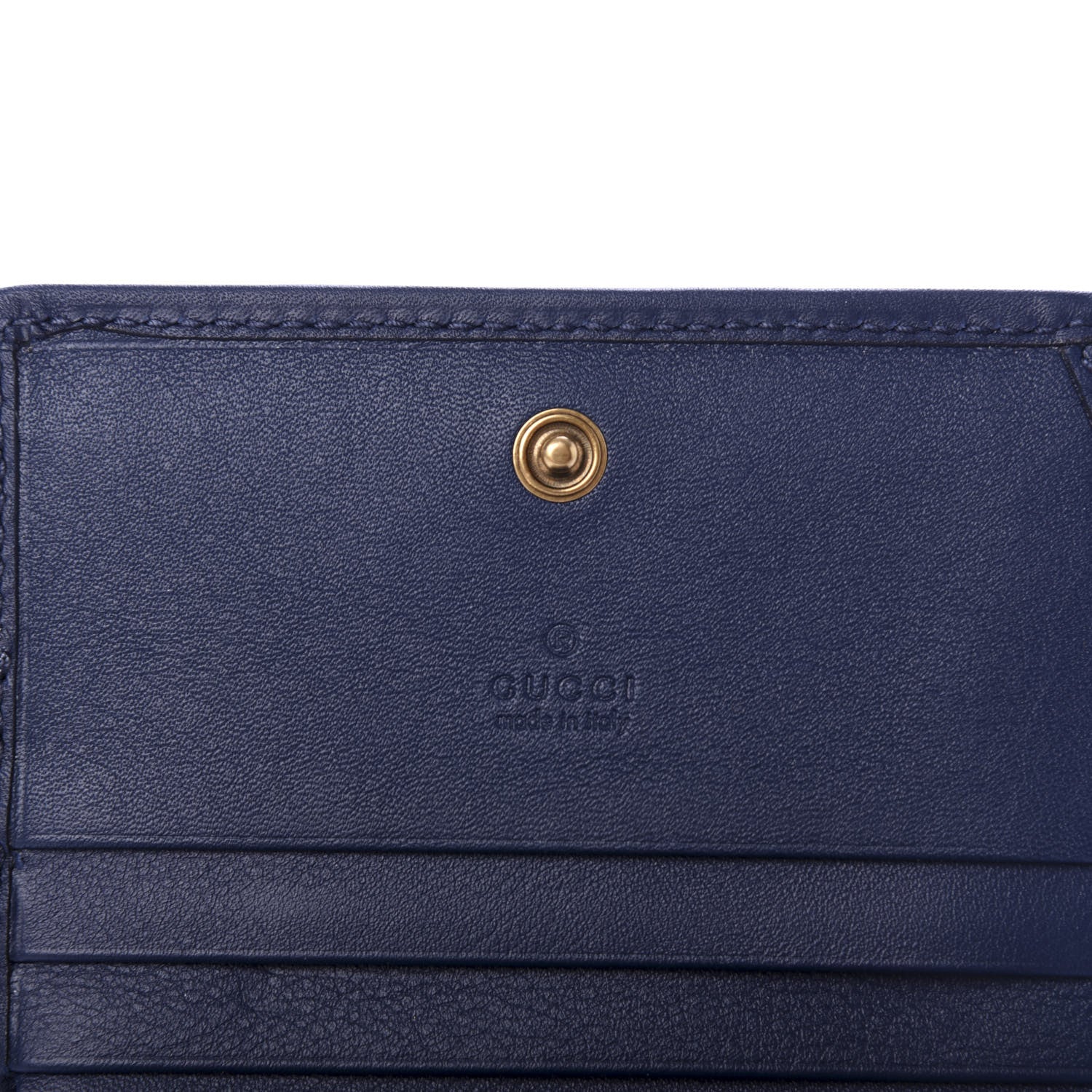 Gucci Canvas Flora Floral Trapuntata Zumi Card Case Wallet Great White Multicolor Blue Agata 6 of 7